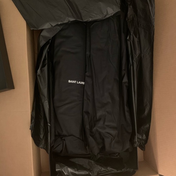 SOLD Saint Laurent Niki Leather Thigh High Boots - Picture 11 of 11